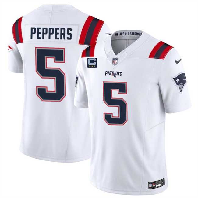 Men & Women & Youth New England Patriots #5 Jabrill Peppers White F.U.S.E. With 3-Star C Patch Vapor Limited Stitched Jersey,We sell and wholesale Men & Women & Youth New England Patriots #5 Jabrill Peppers White F.U.S.E. With 3-Star C Patch Vapor Limited Stitched Jersey on line form chian!